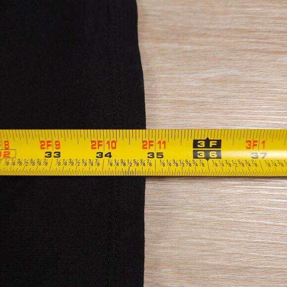 Chalet et Ceci Tunic Dress Women's Medium Black Long Sleeve Zip Abstract Casual - Picture 10 of 12